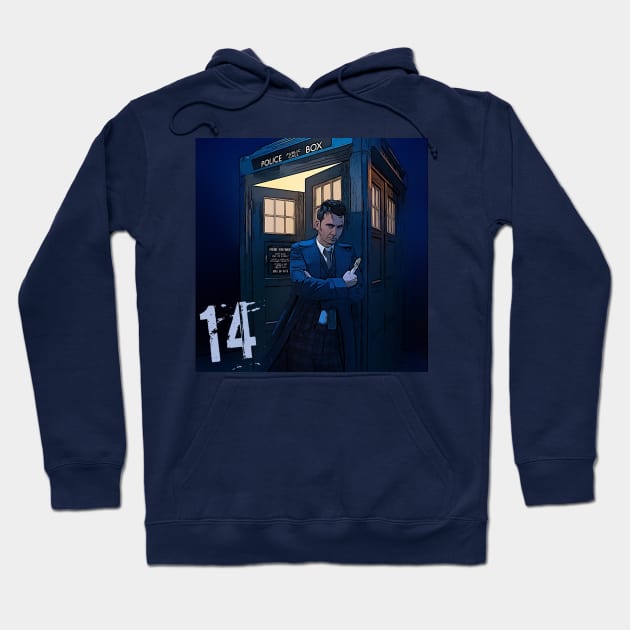 The 14th Doctor Hoodie by Doctor Who Tees 